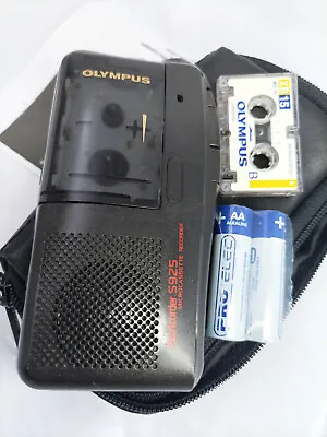 Olympus Pearlcorder S925 MicroCassette Handheld Voice Recorder Dictaphone BLACK • £49.99