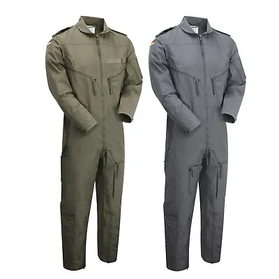 Flying Suit Original German Pilot Aviator Army Fire Resistant Zip Tank Overalls • £53.19