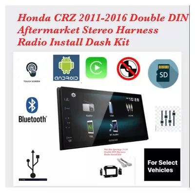 For Honda CRZ 2011-2016 Double DIN Stereo Radio  Dash Kit W Kenwood Bluetooth • $460.83