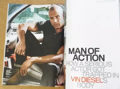 Men's Fitness Magazine Vin Diesel FAST X Genevieve Morton KELLAN LUTZ • $45