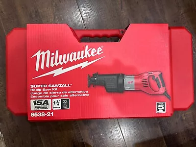 Milwaukee 6538-21 Super Sawzall Orbital Reciprocating Saw W/ 5Pk Demolition Saws • $174.95