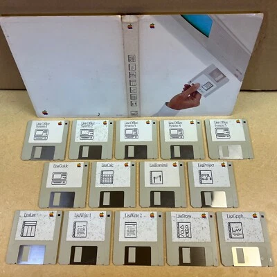 £733.28 • Buy CLEAN & COMPLETE: Apple LISA 7/7  The Complete Office System  Disks In Their Box