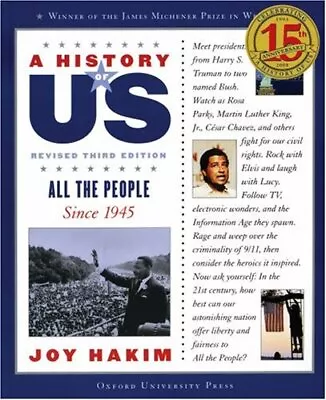 All The People: Since 1945 A History Of US Book 10 By Hakim Joy • $4.22