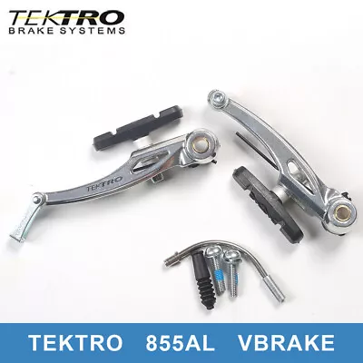 Tektro 855AL Linear Pull Brake Front Or Rear Silver VBRAKE For  Electric Bike • $14.99