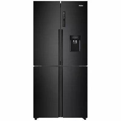 NEW Haier 466L Quad Door Frost Free Fridge With Water Dispenser Black HRF516YHC • $1256