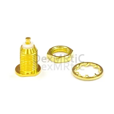 $1.67 • Buy 1PC MCX Female Jack Nut With Solder Post RF Coax Connector Straight Goldplated