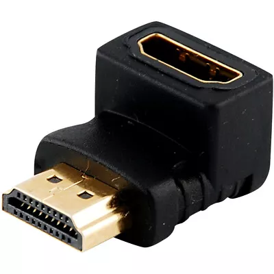 HDMI 90 Degree Right Angle Adapter L Shaped Cable Connector Male To Female • $2.99