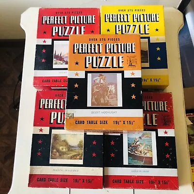 Vintage Puzzle Lot 375 Piece Perfect Picture Puzzle Lot #4 • $24.99