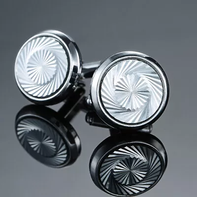 Mens Crystal Cufflinks Cuff Links Collar Pin Wedding Cufflinks Suit Accessories • £3.79