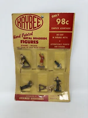 Kaybee Hand Painted Metal Roadside Figures Diecast Vintage New On Card 1940s-50s • $29.99