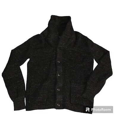 Polo Ralph Lauren Fisherman Shawl Cardigan Sweater Mens Small Vintage • $49.99