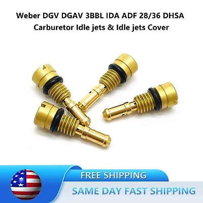 For Weber DGV DGAV IDA ADF Carburetors Idle Jets & Idle Jets Cover Size: 40-100 • $15.80