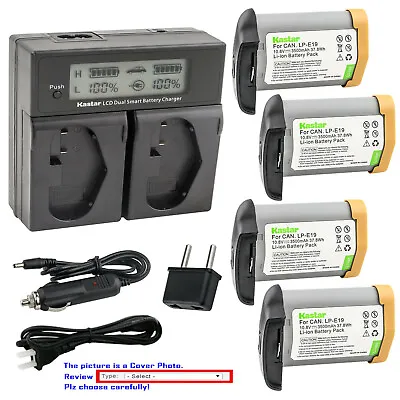 Kastar Fully Decoded LP-E19 Battery LCD Fast Charger For Canon EOS 1D X Mark II • $233.99