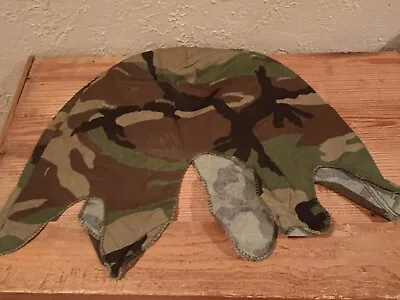 Post-Vietnam Woodland Camouflage Cover For M1 Steel Pot Helmet - Dtd 1982 USA • £4.75