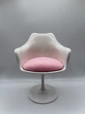 1:6 Scale Miniature Tulip Chair MCM Designer Mid Century Modern Dollhouse- Pink • $29