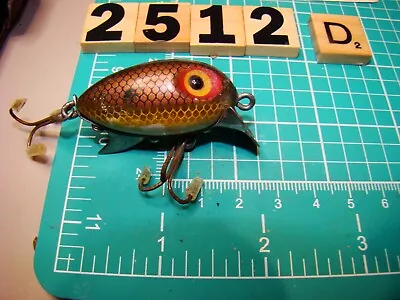 V2512 PR WOODEN C.A. CLARK  LITTLE EDDIE WATER SCOUT   MISSOURI Fishing Lure • $16.95