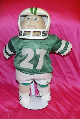 🌈Vintage 1982 Cabbage Patch Kids Football Player #27 Blue Eyed Boy Doll Uniform • $11.50