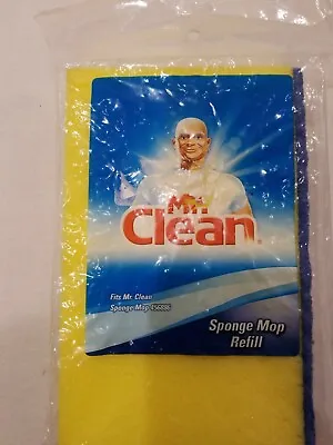 Mr. Clean Sponge Mop With Scrubber Refill Classic Easy Snap On/Off 1 Pack • $9.01