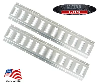 (2 Pk) E-Track Horizontal Galvanized 2' For Truck Trailer Cargo Van Made In USA • $29.99