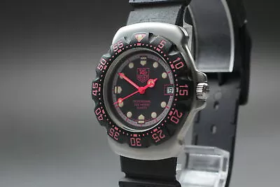 [Near Mint] TAG HEUER Formula 1 Professional WA1217 Pink Date Qz Watch JAPAN • £209.03