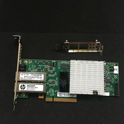 HP NC523SFP QLE3242-HP Dual Port 10Gb Ethernet 10GbE SFP+ PCI-E NIC Network • £21.58