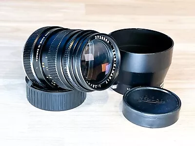 Leica 90mm F/2.8 Tele-Elmarit Lens W/ Caps And Hood • $280