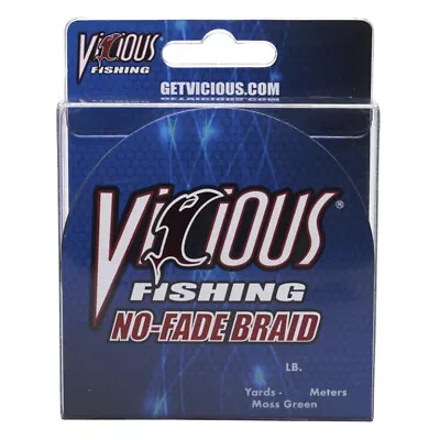 Vicious Fishing No-Fade NBPG10 Fishing Line 10lb Test 150yd Moss Green • $24.50