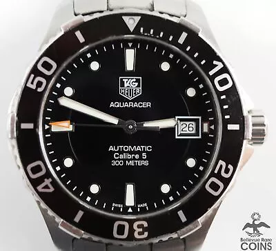 Tag Heuer AQUARACER Calibre 5 Automatic Black Dial Stainless Steel Men's Watch • $561