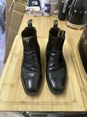 RM Williams Craftsman Black Men’s Boots Size 8.5 H AUS Wide Fit. 9.5 US 43 EUR • $250