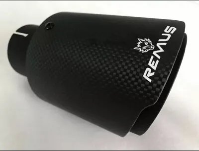 REMUS Carbon Fibre Exhaust Tip 60mm To 63mm Bolt Up Outlet Tip 89mm Type II • $70