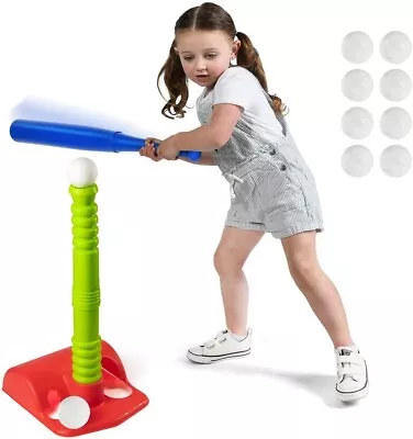 T Ball Set - Toddler Tball Set For Kids 3-5 With 20  Batting Tee • $21.99