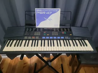 1988 Yamaha Portatone Psr-47 Keyboard With Original Accessories • $300