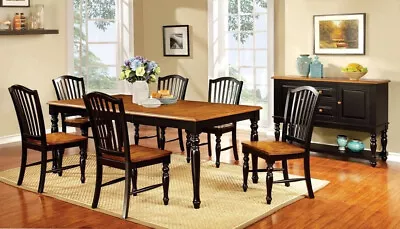 William's Home Furnishing Mayville Side Chair - Black Antique Oak (Lot Of 6) • $650