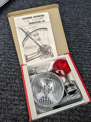 Vintage NOS Schwinn Bicycle LETOUR Generator Light Set 1970's  Mint In Box • $200