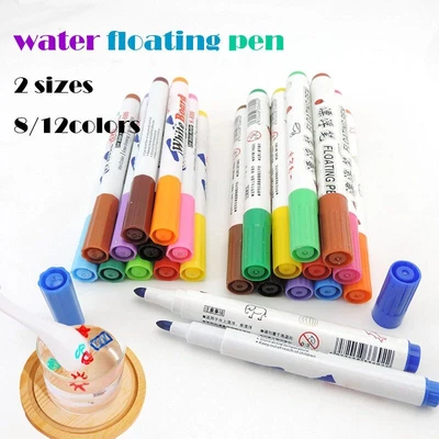 £1.92 • Buy Magical Water Painting Pen Drawing Floating Kids Magic Doodle Whiteboard Markers