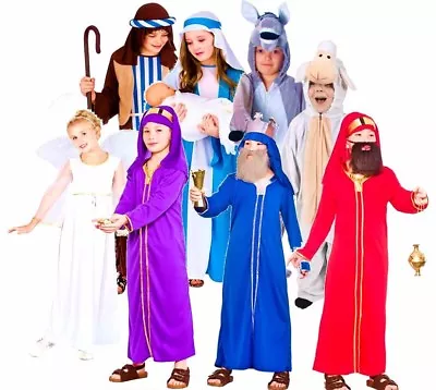 Child Holy NATIVITY Christmas Play Fancy Dress Costume Mary Joseph Wise Men Star • £14.75