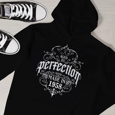 £23.99 • Buy 65th Birthday Gift Hoodie For Men Women, 65th Perfection 1958 Gifts For Him Her