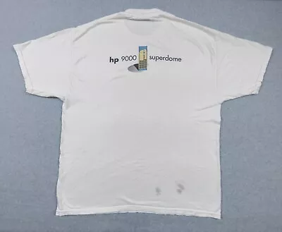 Vintage Hewlett Packard Shirt Adult XLarge White Tech Tee HP Superdome 9000 VTG • $13.99