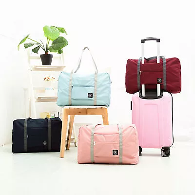 Duffle Bag Travel Luggage Sports Gym Tote Waterproof Foldable Hook Onto Luggage • $9.89