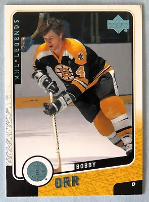 2000-01 Upper Deck NHL Legends Boston Bruins Bobby Orr Card #6 • $3