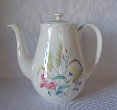 ALFRED MEAKIN HARVEST BOUQUET COFFEE POT 180mm HIGH  GOOD CONDITION • £6.95