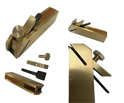 75mm Mini Scraper Bull Nose Plane Brass And Hardwood • $16.24