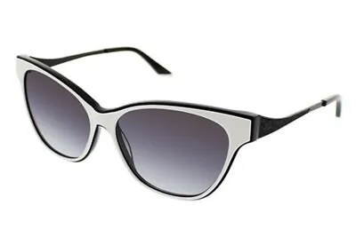 $28.88 • Buy Steve Madden SKARLETT White Laminate 53 White & Black/Grey Gradient Sunglasses 