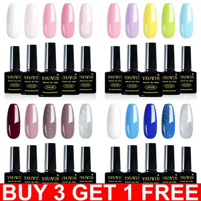 5PCS/Set Nail Gel Polish Soak Off UV LED Colour Base Top Coat Nail Varnish Kit • £4.99