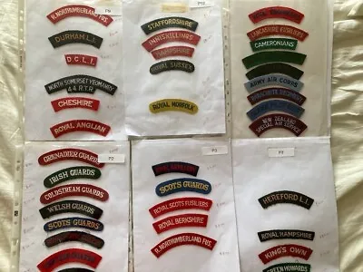 Large Selection Of British Army Cloth Shoulder Title - See Drop Down Menu • £10