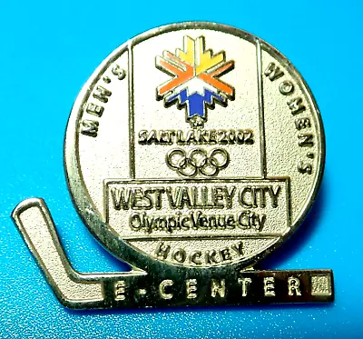 Rare  West Valley City Hockey Center  2002 Salt Lake City Olympic Game Pin 2022 • $6.95