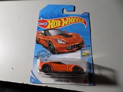 Orange Corvette C7 Z06 5/10 Factory Fresh 2020 200/250 GLN66 G1 Hot Wheels • $3