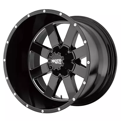 (1) Open Moto Metal MO962 Gloss Black W/ Milled Accents - 20x10 | -24 ET | 8x170 • $257.10