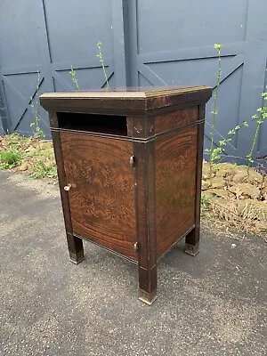 Antique Industrial Cabinet General Fireproofing Co Steel Metal Faux Wood Grain • $595