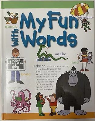 My Fun With Words Two Volume Set A-K L-Z Reading Homeschool Picture Book • $24.95